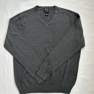 Jos. A. Bank Charcoal V-Neck Sweater